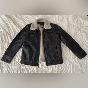 Men's Wilsons Leather Bomber Jacket with lining